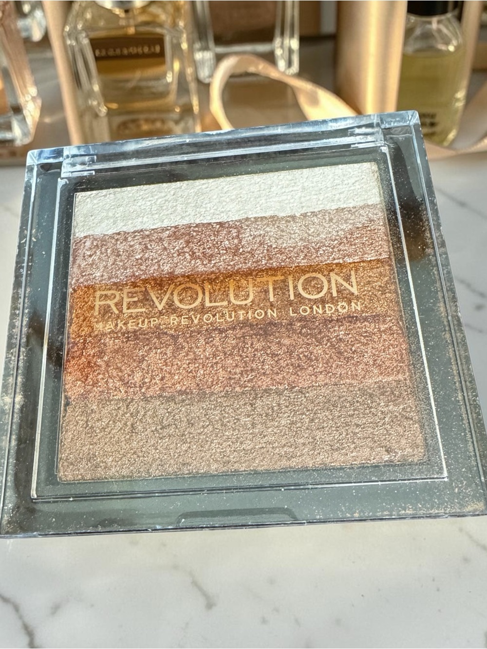 Makeup Revolution Shimmer Brick Rose Gold Highlighter NWOB